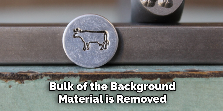 Bulk of the Background
Material is Removed