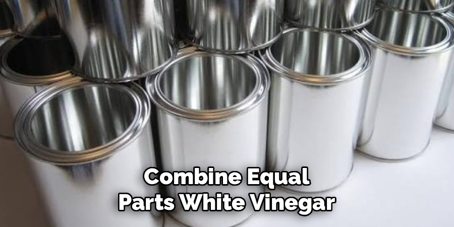  Combine Equal 
Parts White Vinegar