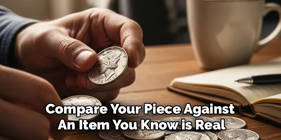 Compare Your Piece Against 
An Item You Know is Real