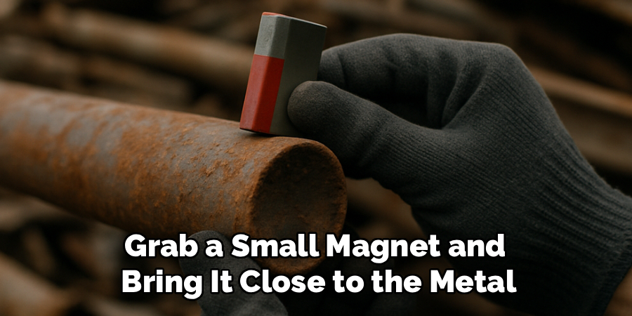 Grab a Small Magnet and 
Bring It Close to the Metal