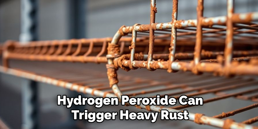 Hydrogen Peroxide Can
 Trigger Heavy Rust 