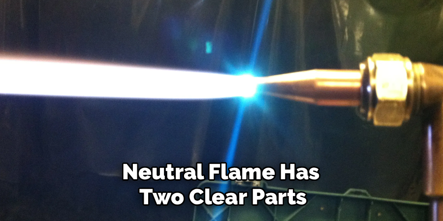 Neutral Flame Has
 Two Clear Parts