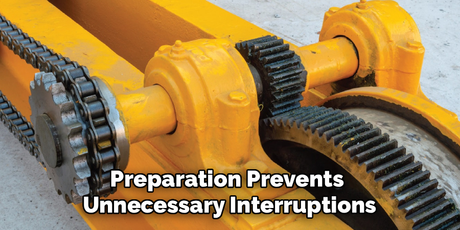Preparation Prevents 
Unnecessary Interruptions