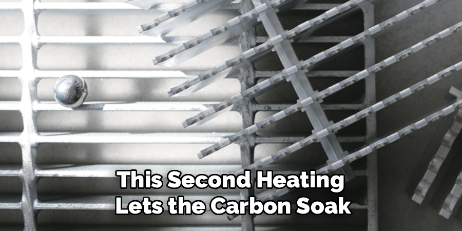 This Second Heating
Lets the Carbon Soak