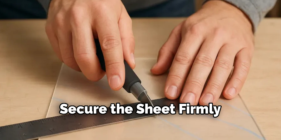 Secure the Sheet Firmly