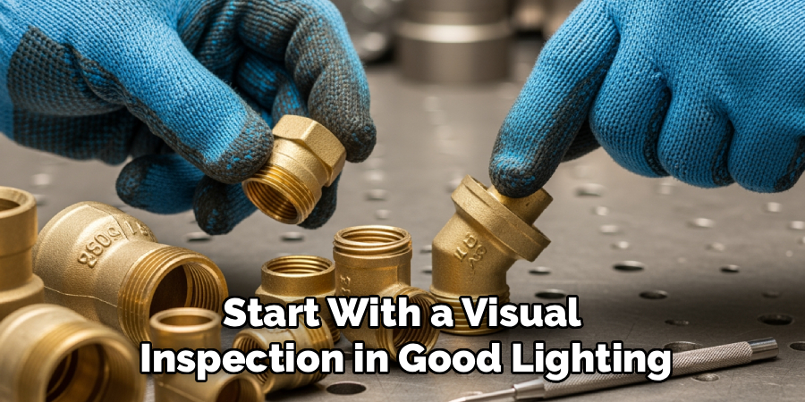 Start With a Visual 
Inspection in Good Lighting