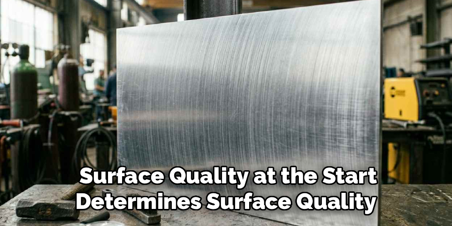 Surface Quality at the Start
Determines Surface Quality 