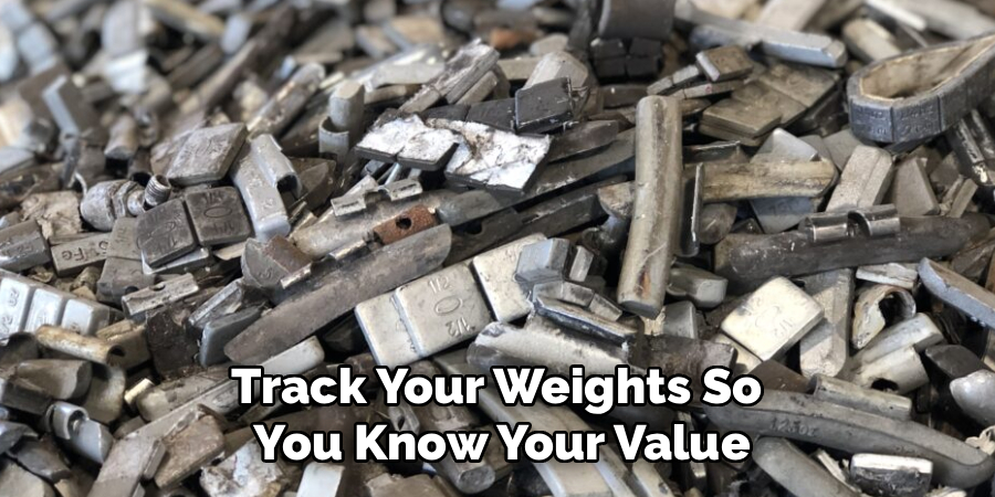 Track Your Weights So
You Know Your Value