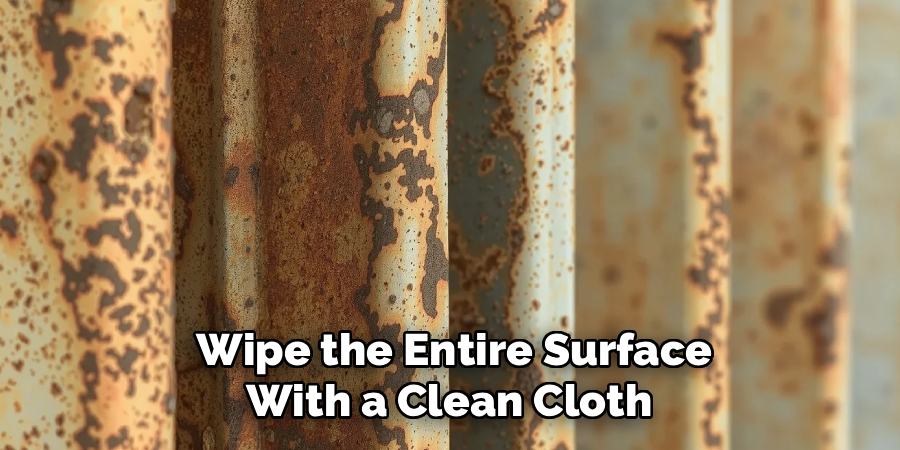 Wipe the Entire Surface
With a Clean Cloth